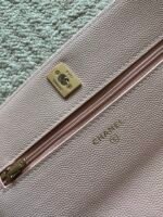 CHANEL 25S MINI FLAP BAG 19 IN LIGHT PINK CAVIAR LEATHER - Image 18