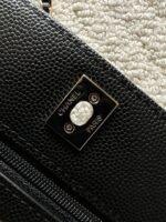 CHANEL 25S MINI FLAP BAG 19 IN BLACK CAVIAR LEATHER - Image 9