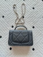 CHANEL 25S MINI FLAP BAG 19 IN BLACK CAVIAR LEATHER - Image 2