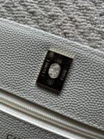 CHANEL 25S MINI FLAP BAG 19 IN WHITE CAVIAR LEATHER - Image 8