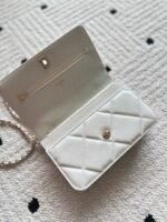 CHANEL 25S MINI FLAP BAG 19 IN WHITE CAVIAR LEATHER - Image 3