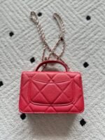 CHANEL 25S MINI FLAP BAG 19 IN RED CAVIAR LEATHER - Image 11