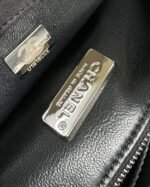 FLAP BAG 20 IN BLACK AND WHITE SEQUINS SILVER HARDWARE - Image 15