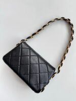 CHANEL 25S FLAP BAG 20 CM IN BLACK LAMBSKIN WITH GOLD HARDWARE - Image 8