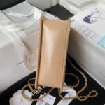 CHANEL 25S MINI FLAP BAG 19 IN TAN BROWN CALFSKIN GOLD HARDWARE - Image 15