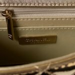 CC MINI 19 FLAP BAG IN GOLDEN METALLIC CALFSKIN WITH STRAP - Image 5