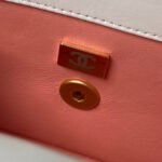 CHANEL 25S MINI FLAP BAG 19 IN WHITE CALFSKIN GOLD HARDWARE - Image 17