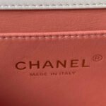 CHANEL 25S MINI FLAP BAG 19 IN WHITE CALFSKIN GOLD HARDWARE - Image 7