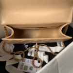 CHANEL 25S MINI FLAP BAG 22 IN TAN BROWN CALFSKIN GOLD HARDWARE - Image 5