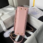 CHANEL 25S CLASSIC COCO HANDLE BAG 23 CM IN LIGHT PINK LAMBSKIN WITH GOLD HARDWARE - Image 16
