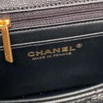 CHANEL 25S FLAP BAG 19 IN BLACK CALFSKIN GOLD HARDWARE - Image 8