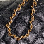 CHANEL 25S FLAP BAG 19 IN BLACK CALFSKIN GOLD HARDWARE - Image 18