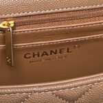 CHANEL 25S FLAP BAG 19 IN CARAMEL CALFSKIN GOLD HARDWARE - Image 16