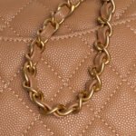 CHANEL 25S FLAP BAG 19 IN CARAMEL CALFSKIN GOLD HARDWARE - Image 18