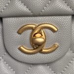 CHANEL 25S FLAP BAG 22 CM IN GREY CAVIAR WITH GOLD HARDWARE - Image 2