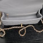 CHANEL 25S FLAP BAG 22 CM IN GREY CAVIAR WITH GOLD HARDWARE - Image 8