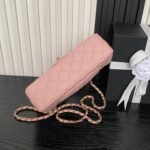 CHANEL 25S FLAP BAG 22 IN PINK CALFSKIN GOLD HARDWARE - Image 17