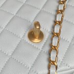 CHANEL 25S FLAP BAG 22 IN LIGHT BLUE CALFSKIN GOLD HARDWARE - Image 7