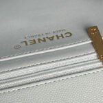 CHANEL 25S FLAP BAG 22 IN LIGHT BLUE CALFSKIN GOLD HARDWARE - Image 9