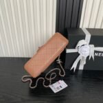 CHANEL 25S FLAP BAG 23 IN DARK CARAMEL CALFSKIN SILVER HARDWARE - Image 16
