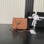 CHANEL 25S MINI FLAP BAG 18 IN DARK CARAMEL CALFSKIN - Image 2