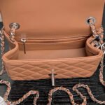 CHANEL 25S MINI FLAP BAG 18 IN DARK CARAMEL CALFSKIN - Image 6