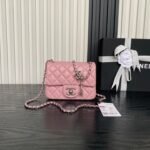 CHANEL 25S MINI FLAP BAG 18 IN PINK CALFSKIN - Image 10