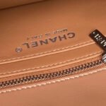 CHANEL 25S FLAP BAG 20 IN DARK CARAMEL CALFSKIN SILVER HARDWARE - Image 8