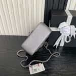 CHANEL 25S MINI FLAP BAG 18 IN DARK GRAY CALFSKIN - Image 7