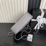 CHANEL 25S FLAP BAG 23 IN DARK GRAY CALFSKIN SILVER HARDWARE - Image 16