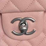 CHANEL 25S FLAP BAG 22 IN PINK CALFSKIN SILVER HARDWARE - Image 3