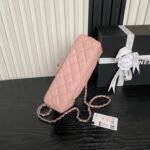 CHANEL 25S FLAP BAG 22 IN PINK CALFSKIN SILVER HARDWARE - Image 15