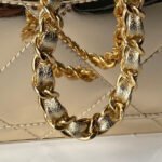 CHANEL 25S FLAP BAG 29 IN METALLIC GOLD CALFSKIN - Image 12