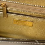 CHANEL 25S FLAP BAG 29 IN METALLIC GOLD CALFSKIN - Image 17