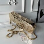 CHANEL 25S FLAP BAG 29 IN METALLIC GOLD CALFSKIN - Image 18