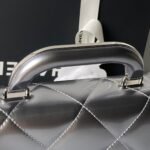 CHANEL 25S FLAP BAG 18 IN SILVER METALLIC CALFSKIN - Image 5
