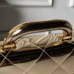 CHANEL 25S FLAP BAG 18 IN METALLIC GOLD CALFSKIN - Image 13