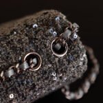 CHANEL 25S FLAP BAG 21 CM IN DARK GREY SEQUINED TWEED - Image 12