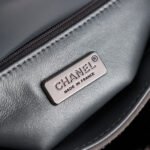 CHANEL 25S FLAP BAG 21 CM IN DARK GREY SEQUINED TWEED - Image 18
