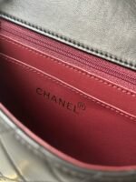 CHANEL 25S MINI FLAP BAG 18 IN BLACK LAMBSKIN WITH GOLD HARDWARE - Image 18