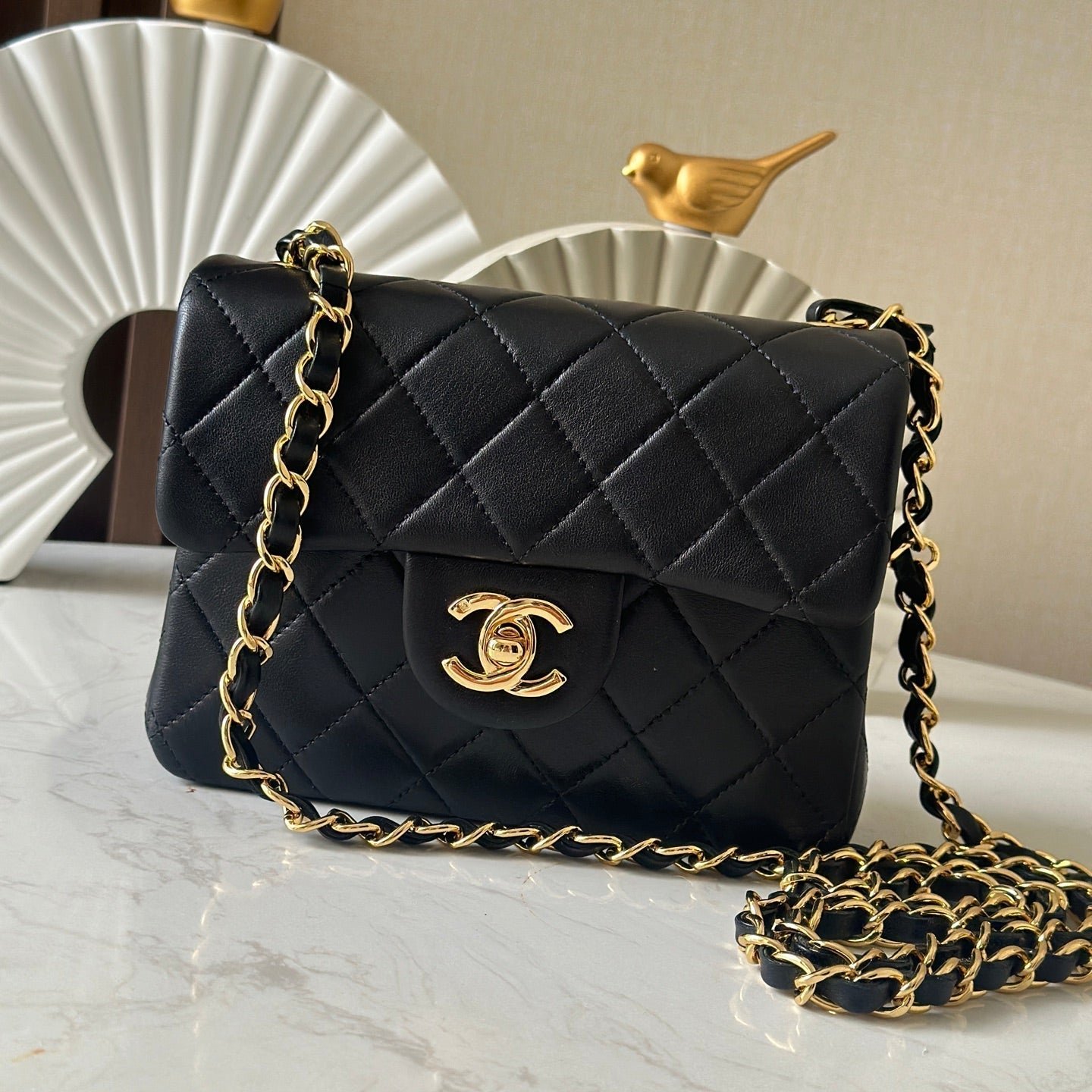 img_a5af95f4_20250504_i1746343967628_5962_0_0_jpg CHANEL 25S MINI FLAP BAG 18 IN BLACK LAMBSKIN WITH GOLD HARDWARE - Image 1
