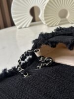 CHANEL 26S FLAP BAG 27 IN BLACK TWEED - Image 9