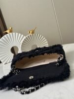 CHANEL 26S FLAP BAG 27 IN BLACK TWEED - Image 6