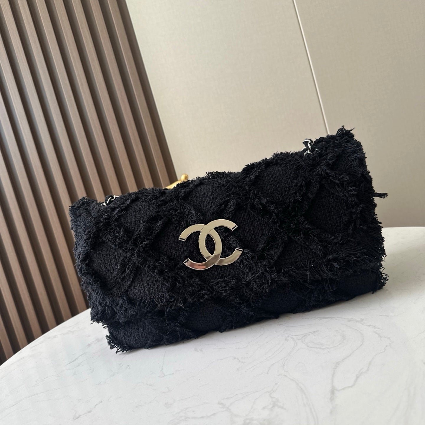 img_a5af95f4_20260415_i1776239581058_3727_0_0_jpg CHANEL 26S FLAP BAG 38 IN BLACK TWEED - Image 1