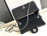 CC SMALL 20 FLAP BAG IN BLACK CALFSKIN - Image 3