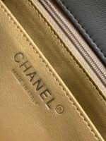 CC SMALL 17 FLAP BAG IN DARK GREY CALFSKIN - Image 16