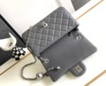 CC MINI 20 FLAP BAG IN DARK GREY CALFSKIN - Image 10