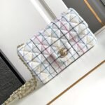 CC MEDIUM 25 FLAP BAG IN WHITE WOOL TWEED - Image 10