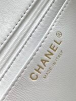 CC MEDIUM 25 FLAP BAG IN WHITE WOOL TWEED - Image 9