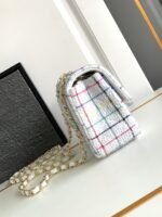 CC MEDIUM 25 FLAP BAG IN WHITE WOOL TWEED - Image 5